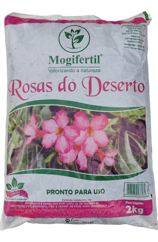 2kg Substrato Para Rosa Do Deserto Mogifertil Pronto P/ Uso