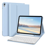Funda Para iPad 10 Gen C/teclado Azul