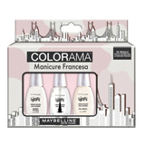 Set De Esmaltes Colorama Manicure Francesa Piel Marfil