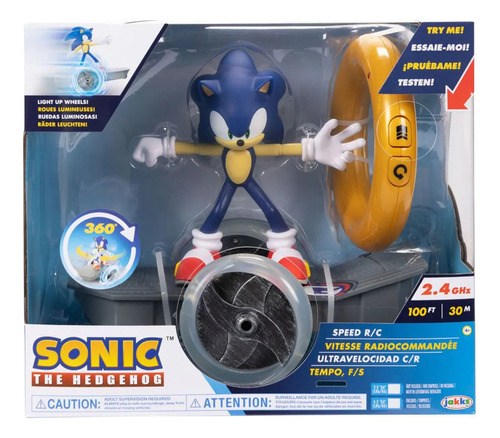 Sonic The Hedgehog Radio Control Con Aro Dorado