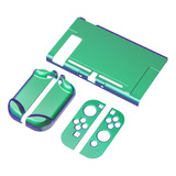 Carcasa Separable Para Nintendo Switch Violeta A Verde