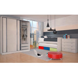 Dormitorio Cama Nido + 3 Cajones + Comoda + Placard Cl06