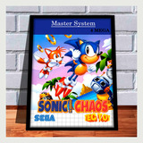 Quadro Decorativo Capa Sonic Chaos A4 25x33 Master Tectoy