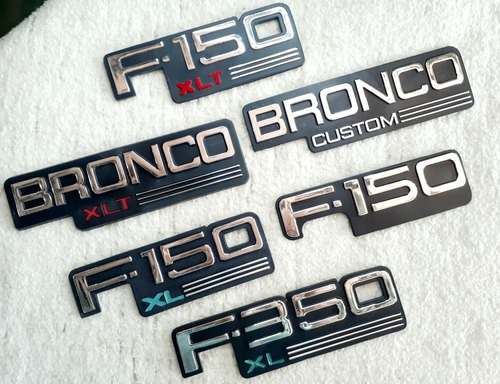 Emblema Ford F150 Bronco Custom F350 C/u Foto 2