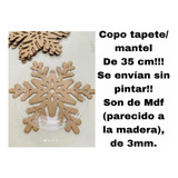 Copos De Nieve/decoración/mantel/navidad/mdf/10 Piezas!