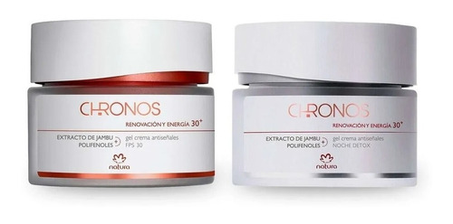 Kit Crema Antiedad Chronos Día + Noche 30+ Años - Natura®