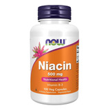 Niacina Vitamina B-3 500mg Now Foods Niacin 100 Veg Caps