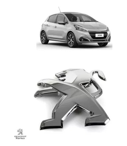 Emblema Logo Posterior Leon Peugeot 208 Original Foto 5