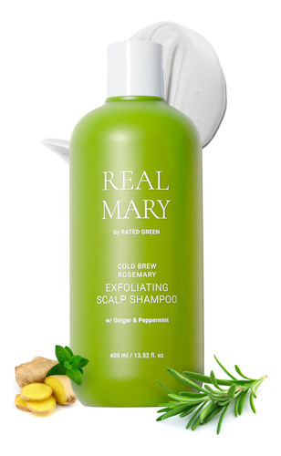 Rated Green Real Mary Champú Exfoliante Para El Cuero Cabe.