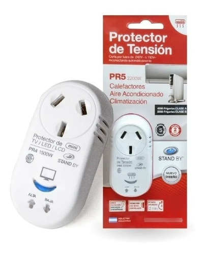 Protector De Tensión Pr5 Aires Acondicionados 2200w