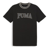 Polera Puma Puma Squad Big Graphic Tee Negro Hombre