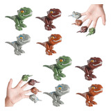 Paquete De 8 Juguetes Dinosaurios Que Se Muerden Los Dedos