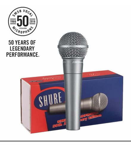 Microfono Shure Sm58 A-50 Edicion Limitada 50 Aniversario!!