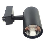 2 Spot Led Para Trilho Eletrificado Preto 6500k 20w Galaxy