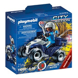 Playmobil 71092 City Action Cuatriciclo De Mujer Policia