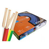 Pack X 3 Cable Unipolar Kalop 1.50mm Normalizado Iram