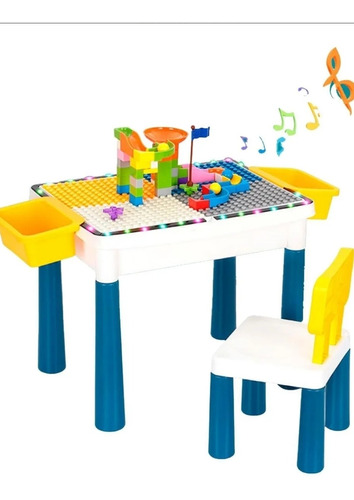 Mesa De Lego Convertible Es Escrito Con Luces Y  Musica