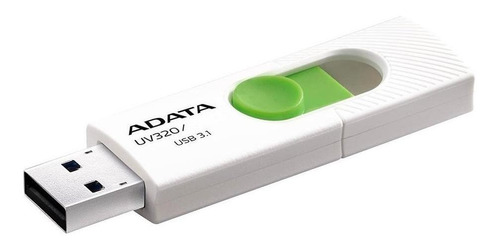 Memoria Usb Adata Uv320 128gb Blanco/verde 3.2 Auv320-128g-r