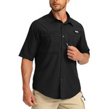 Camisa Masculina Tática De Manga Curta, Camisa De Pesca, Cam