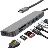 Usb C A Hubs, Adaptador Tipo C Para Macbook Pro, Adaptador M