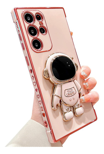 Funda Para Samsung Galaxy S22 Ultra - Rosa/astronauta