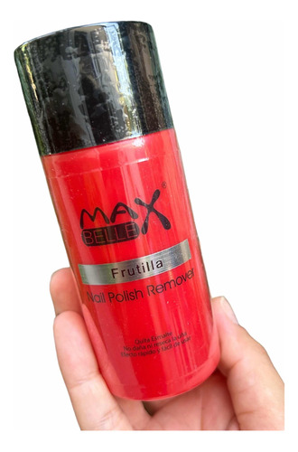 Quita Esmalte Aroma Frutilla Marca Max Belle