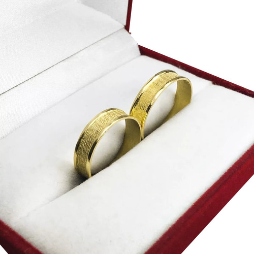 Par Alianzas Oro 18k 4 Grs Anillos Casamiento Rp1