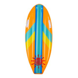 Flotador Inflable Tabla Surf 114cm Bestway 42046 Color Naranja