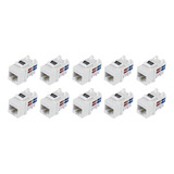 Kit 10 Conectores Keystone Fêmea Rj45 Furukawa Sohoplus Cat6