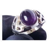 Anillo Celta Amatista Agata Onix Obsidiana Plata925 A Medida