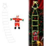 Escalera Led De Papá Noel De 3,3 M Para Decoración Navideña