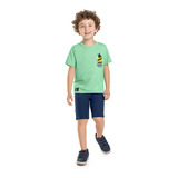 Conjunto Infantil Menino Camiseta E Bermuda  Marlan