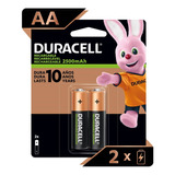 Pila Recargable Duracell Tamaño Aa 2 Unidades 2500 Mah