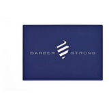 Barbero Fuerte El Barbero Estera, Azul W / Logotipo Blanco