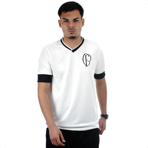 Camisa Retrô Corinthians Cp 1910 Masculina Oficial Branca