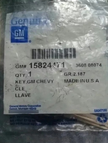 Switchera Con Llave Original Gm 15824471 Chevrole Silverado  Foto 3