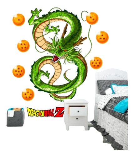 Vinilo Calcomania Dragon Ball Z + 7 Esferas + Logo