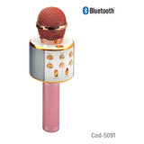 Micrófono Bluetooth Karaoke Recargable Usb-tfaux