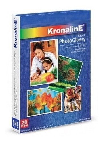 Papel Photoglossy Inkjet 50 Hojas Carta Kronaline Ph346 Foto
