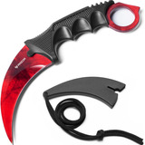 Cuchillo Karambit Rojo Csgo Tactico Razor Counter Strike