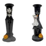 2 Porta Velas El Extraño Mundo De Jack Skellington Disney