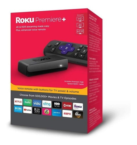 Roku Premier Plus Contenido Streaming Hd 4k Hdr 3921rw