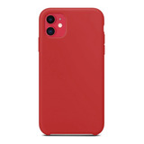 Capa Capinha Compatível Com iPhone 11 Em Silicone Aveludado 