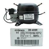 Compresor Embraco 1/8 Hp 134a 115/127v Bajo Presion Emi40hnr