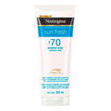 Neutrogena Sun Fresh Protetor Solar Fps70 - 200ml