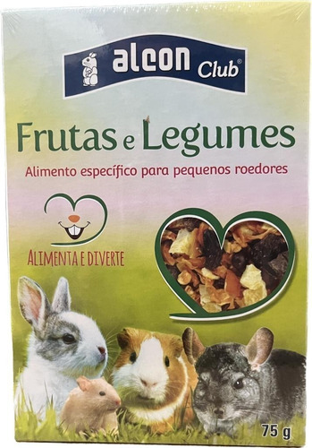 Ração Club Roedores Frutas E Legumes 75g Alcon