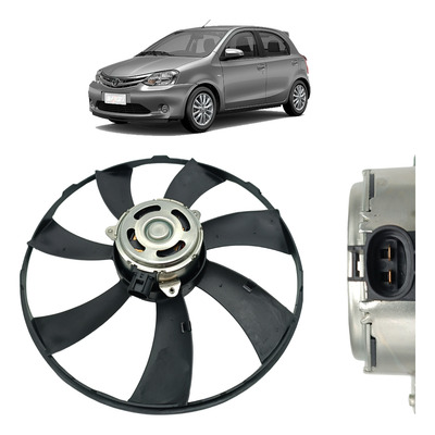 Motor Ventoinha Radiador Toyota Etios 1.3 1.5 7 Pás Hélice