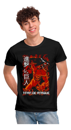 Playera Para Hombre Attack On Titan Mod9 Titan De Ataque