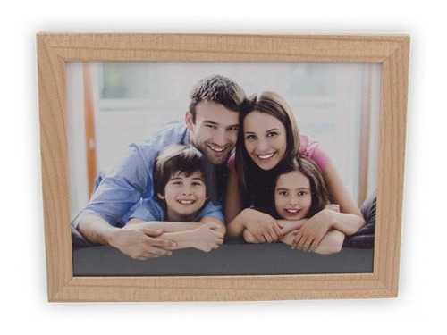 Porta Retrato Madera Para Pared Fotografía Familiar 