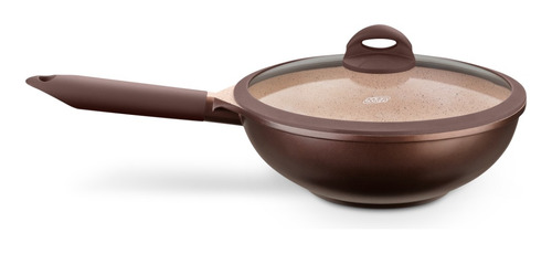 Panela Wok Belga Ceramic-flon Induçao 28cm 3,8l Mta